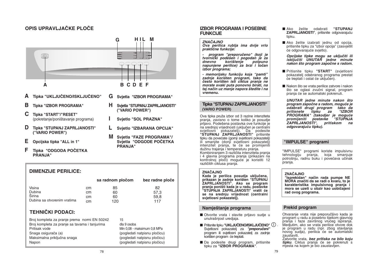 Candy CDF8 65E10-S User Manual | Page 40 / 45