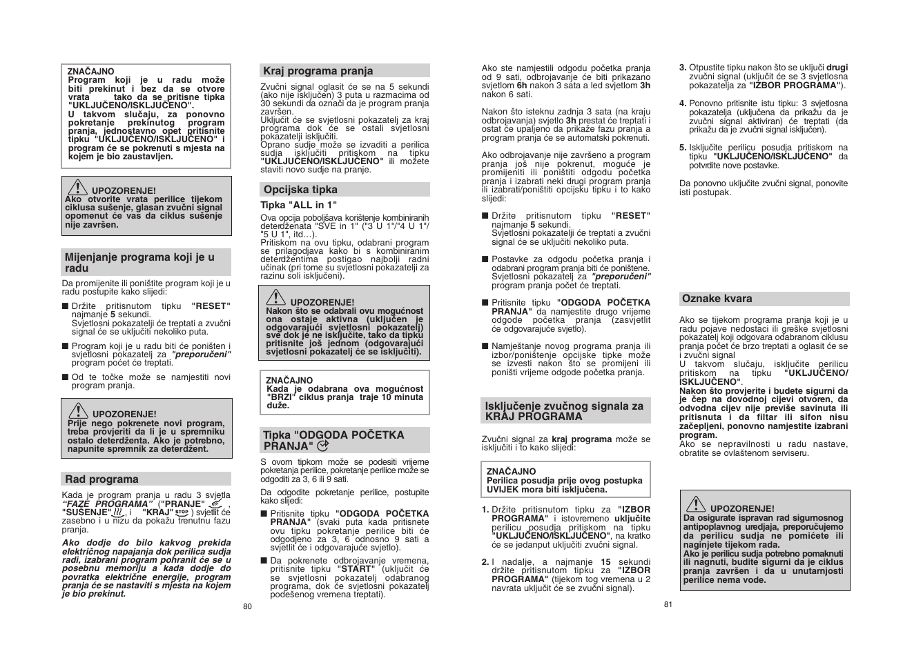 Candy CDF8 65E10-S User Manual | Page 41 / 45