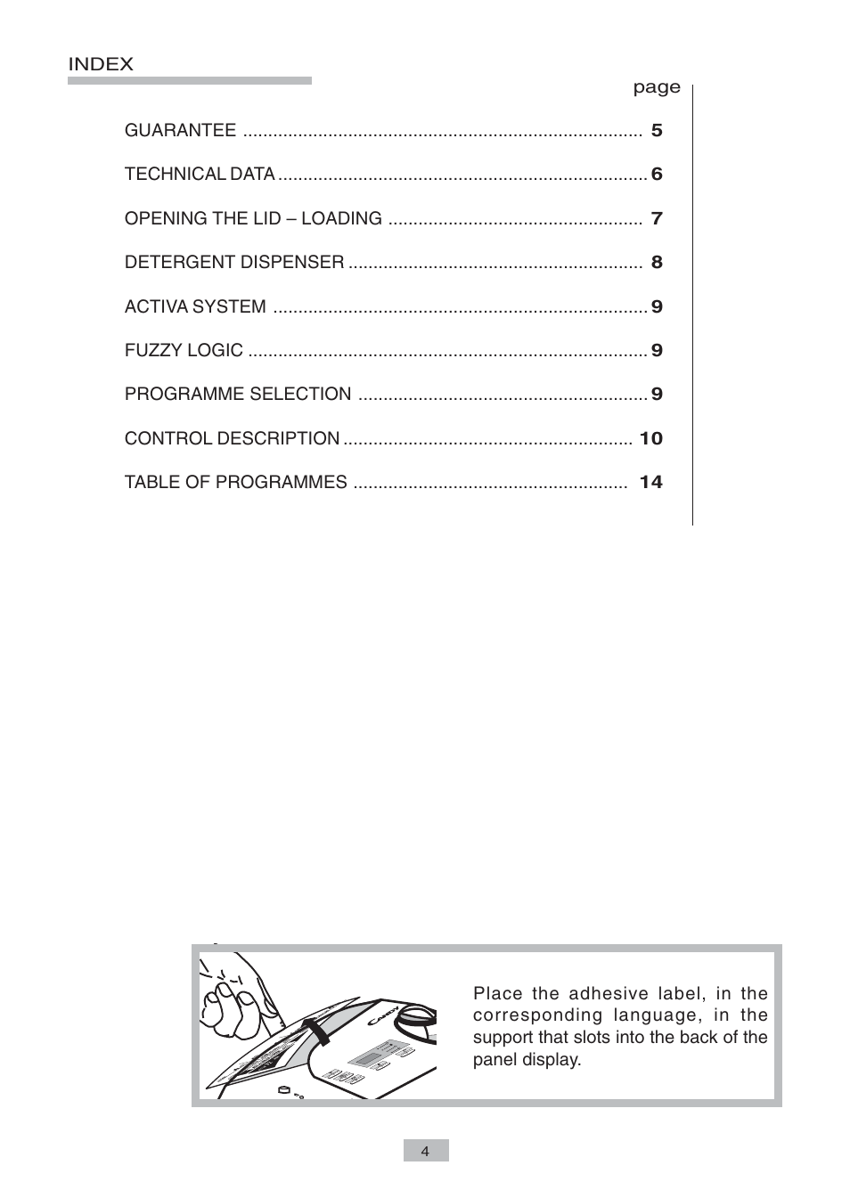 Candy CTAS 85 SY User Manual | Page 2 / 14