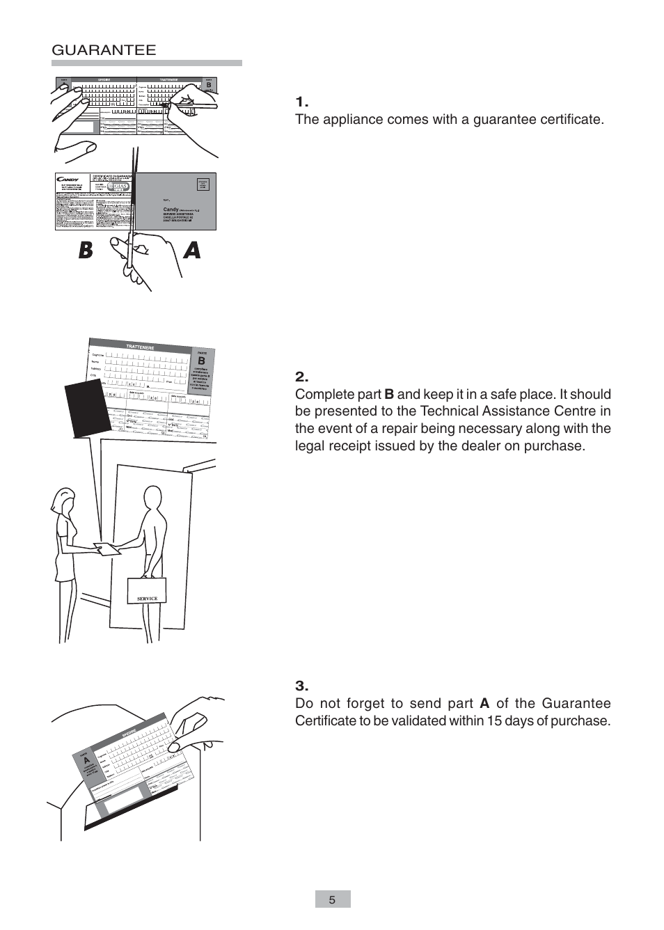 Candy CTAS 85 SY User Manual | Page 3 / 14