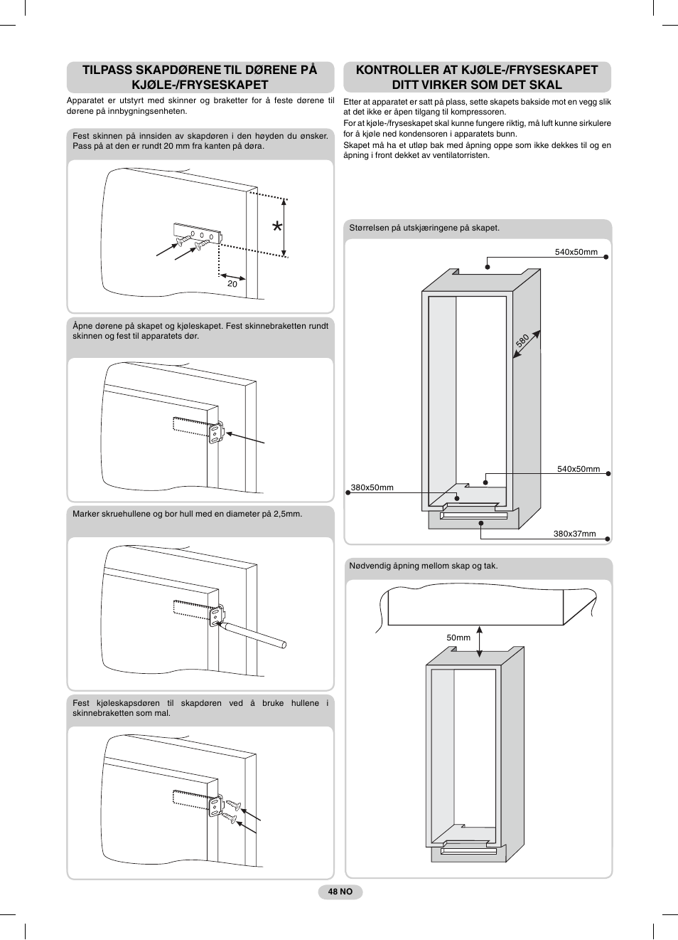 Candy CFBC 3290 A User Manual | Page 50 / 60