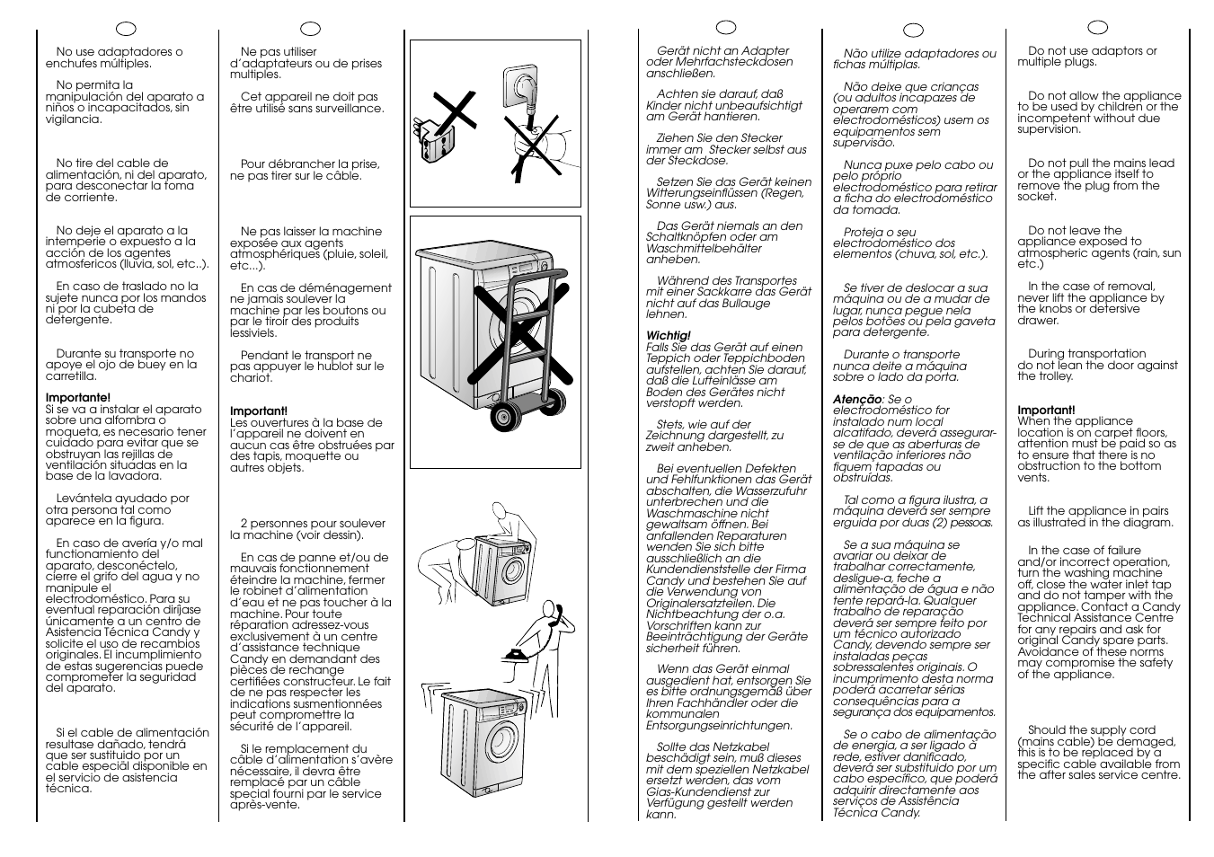 Candy ACTIVA SMART 86 ES User Manual | Page 7 / 37