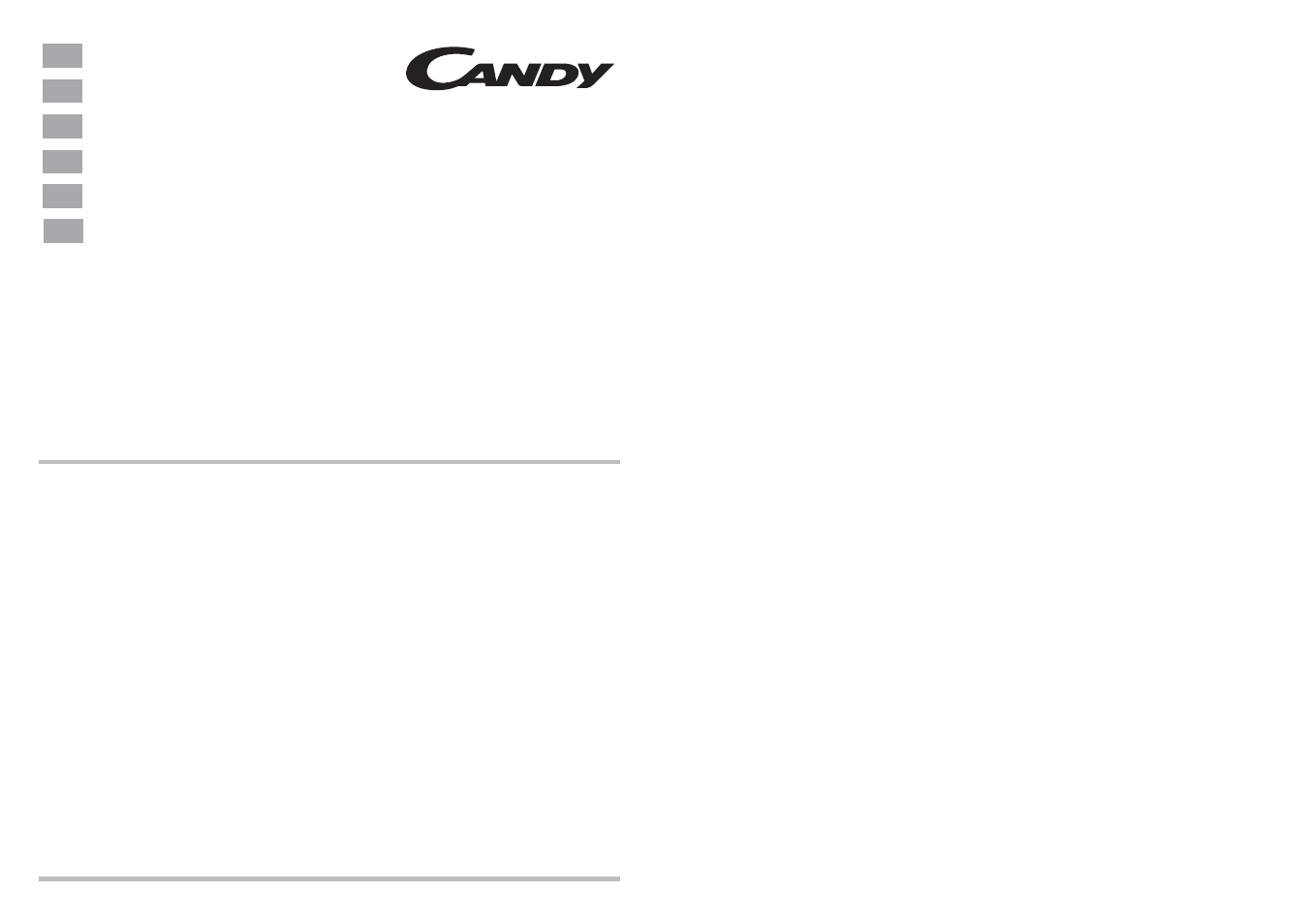 Candy CDF 615 A - 85S User Manual | 27 pages