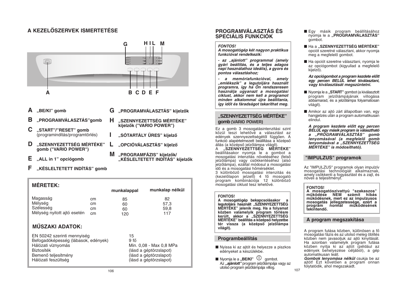 Candy CDF8 60E10X-S User Manual | Page 54 / 73