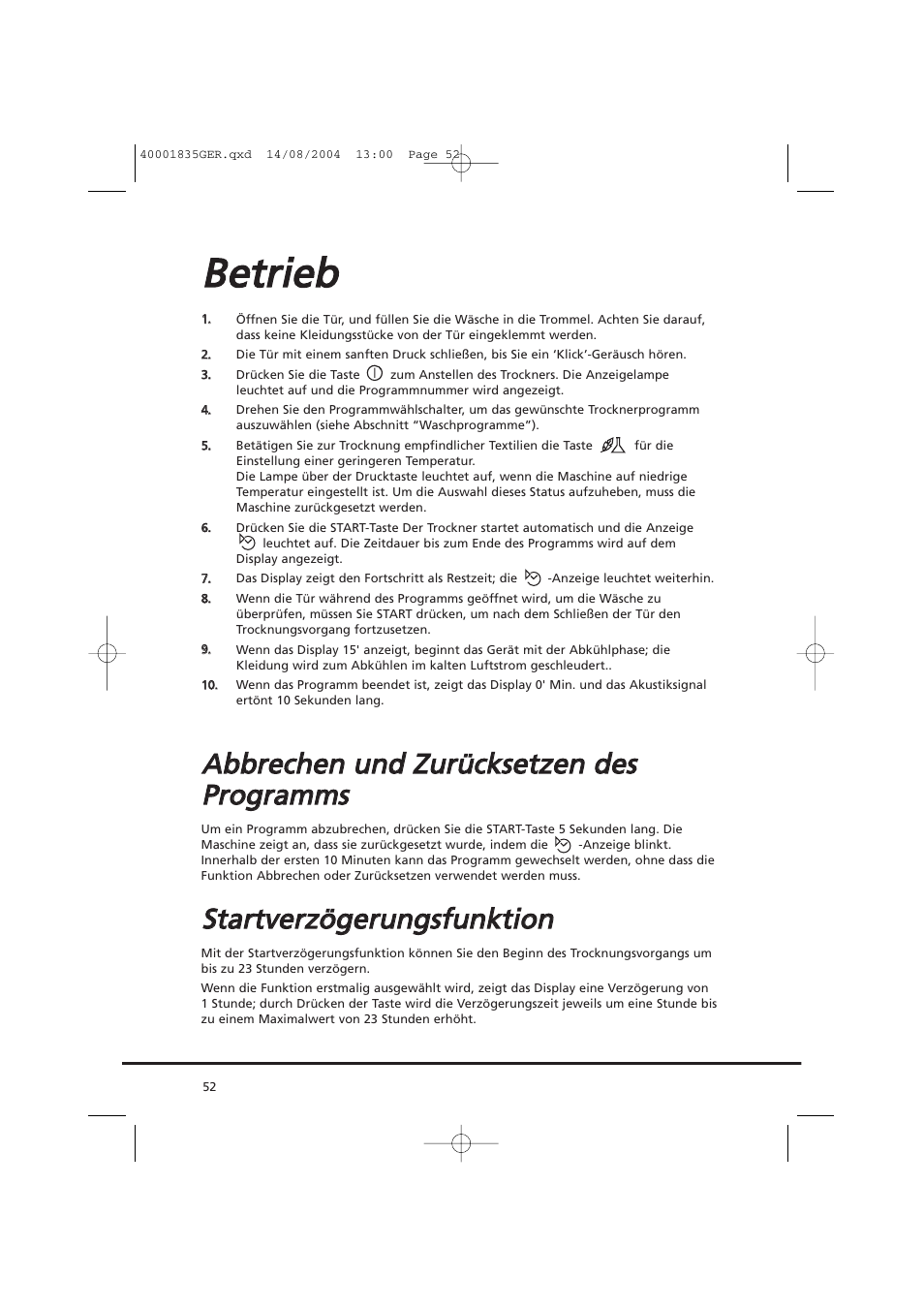 Bbe ettrriie eb b | Candy AB CDC 779 XT SY User Manual | Page 52 / 128