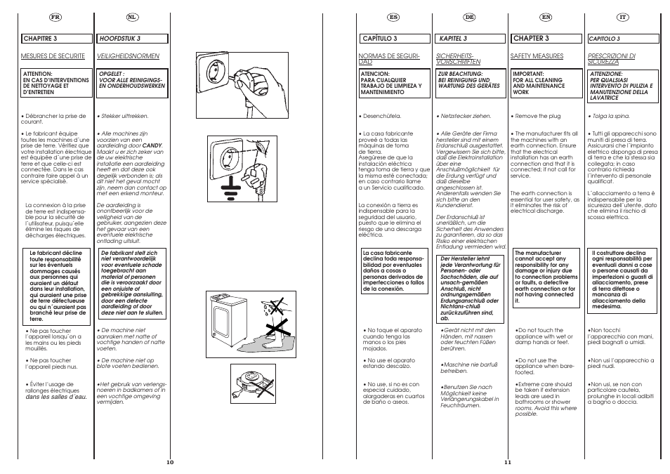 Candy CST 100 X UNI User Manual | Page 5 / 24
