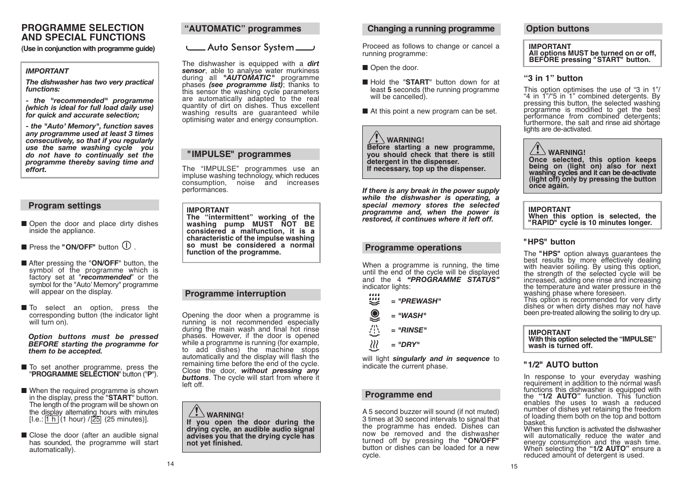 Candy CDI 5153E10__3-S User Manual | Page 8 / 33