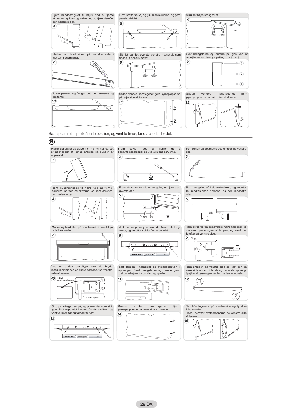 28 28 da | Candy FR CFNF 3975 User Manual | Page 29 / 32