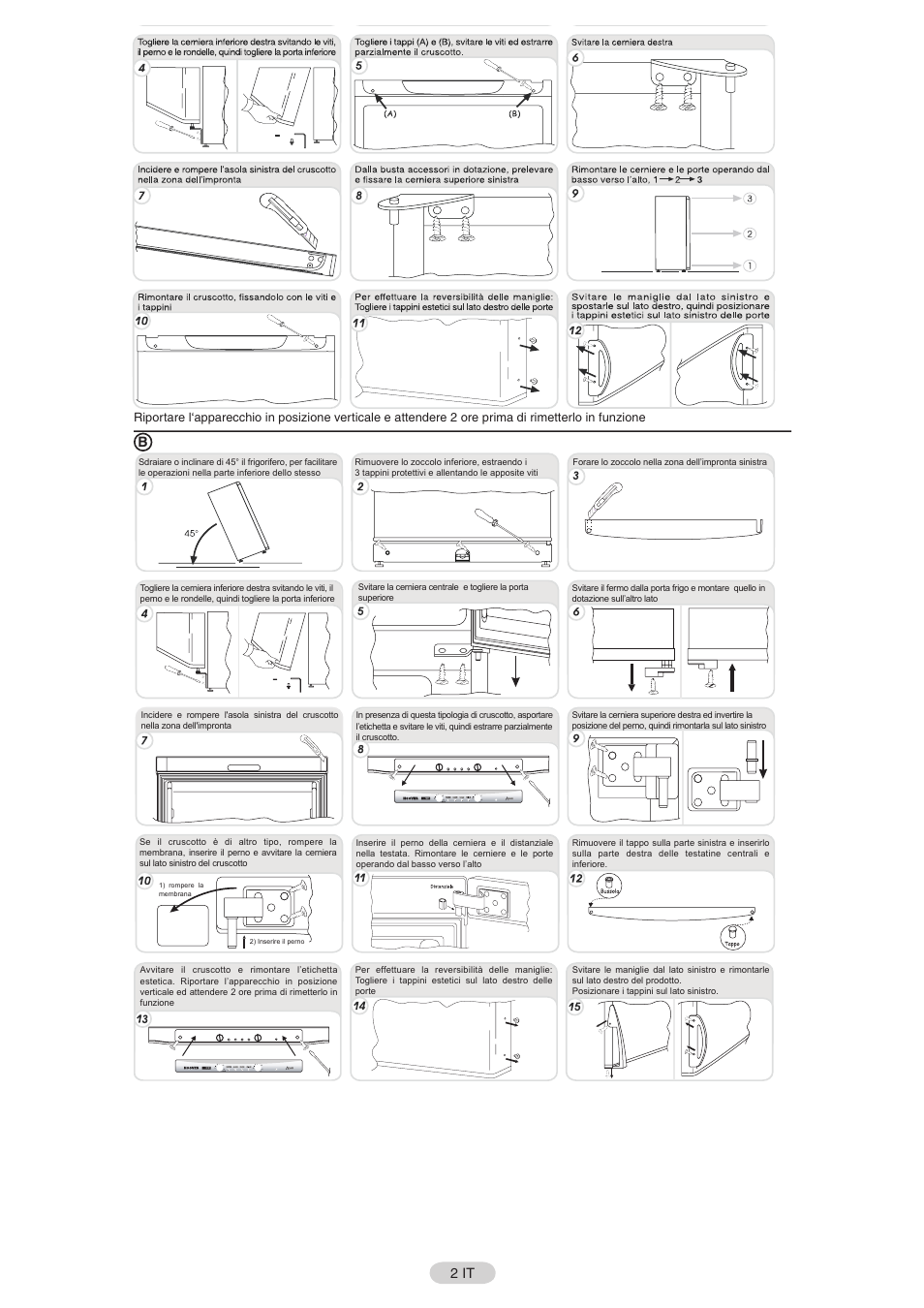 2 it | Candy FR CFNF 3975 User Manual | Page 3 / 32