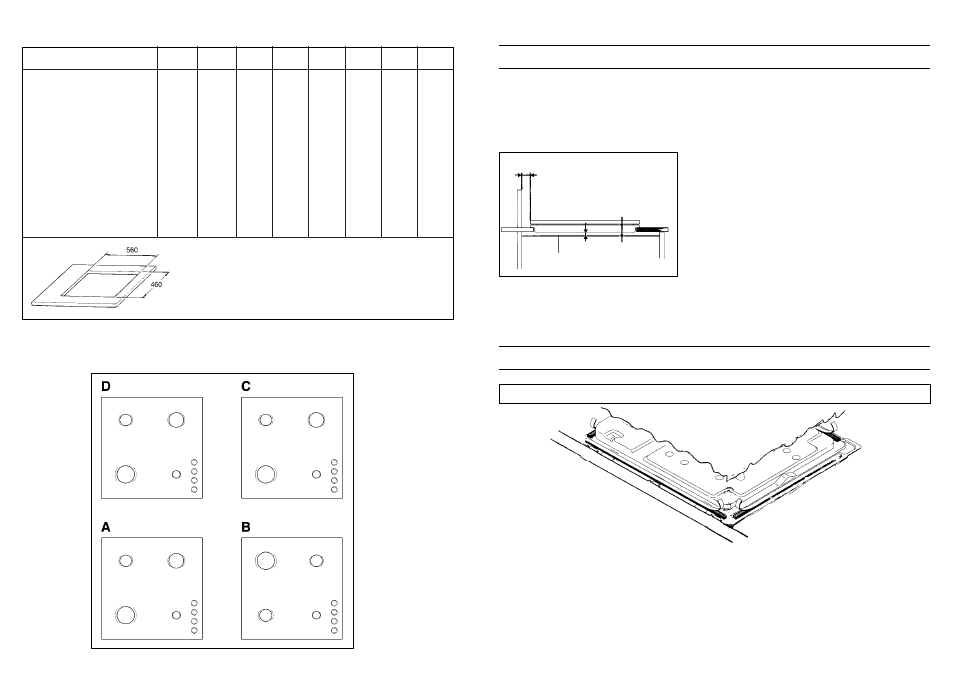 Dados técnicos, Instalação, Aplicaçãdo do produto vedante | Instruções de instalação | Candy PR 2250 GH User Manual | Page 22 / 26