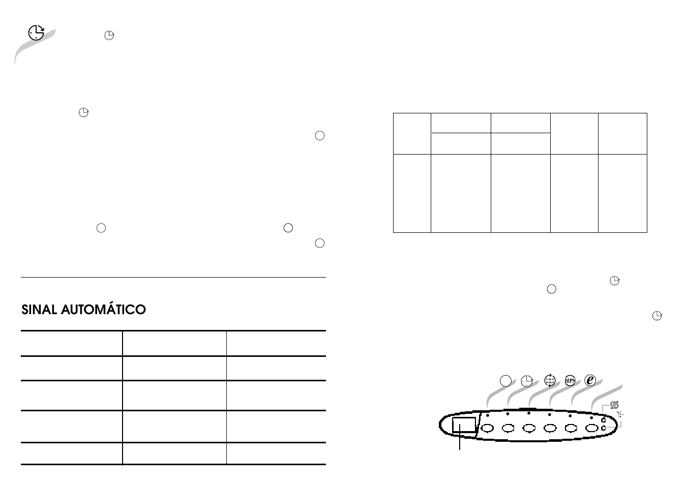 Sinal automático | Candy CD 801 T User Manual | Page 13 / 33