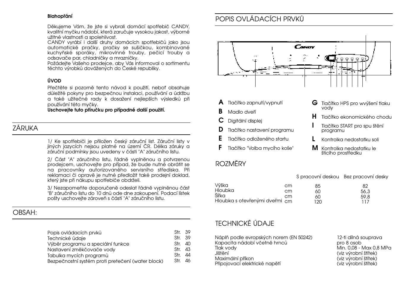 Candy CD 801 T User Manual | Page 20 / 33