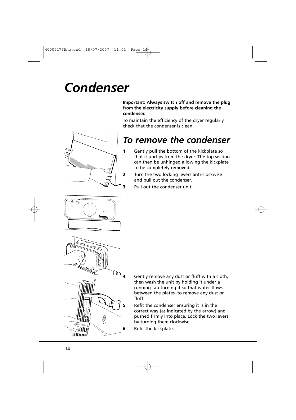 Condenser | Candy GO DC 38T-88S User Manual | Page 14 / 74