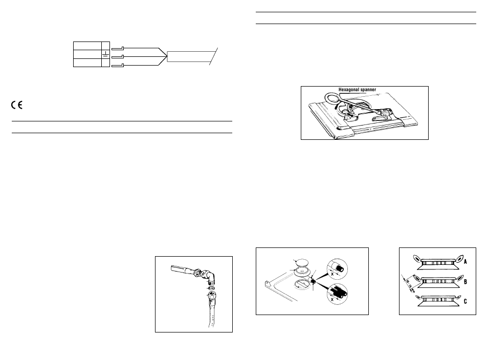 Regulating the burners, Adapting the hob to different types of gas, Gas connection | Flame combustion | Candy P 900__1 X User Manual | Page 21 / 31