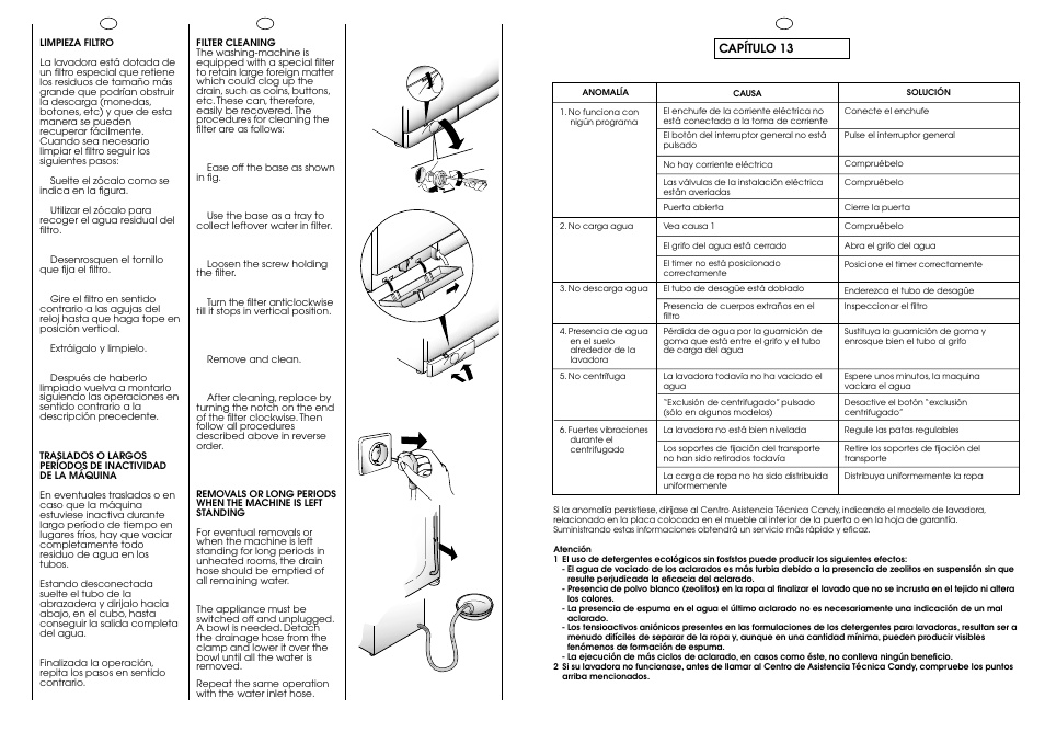 Capítulo 13 | Candy CB 63 TR User Manual | Page 15 / 17