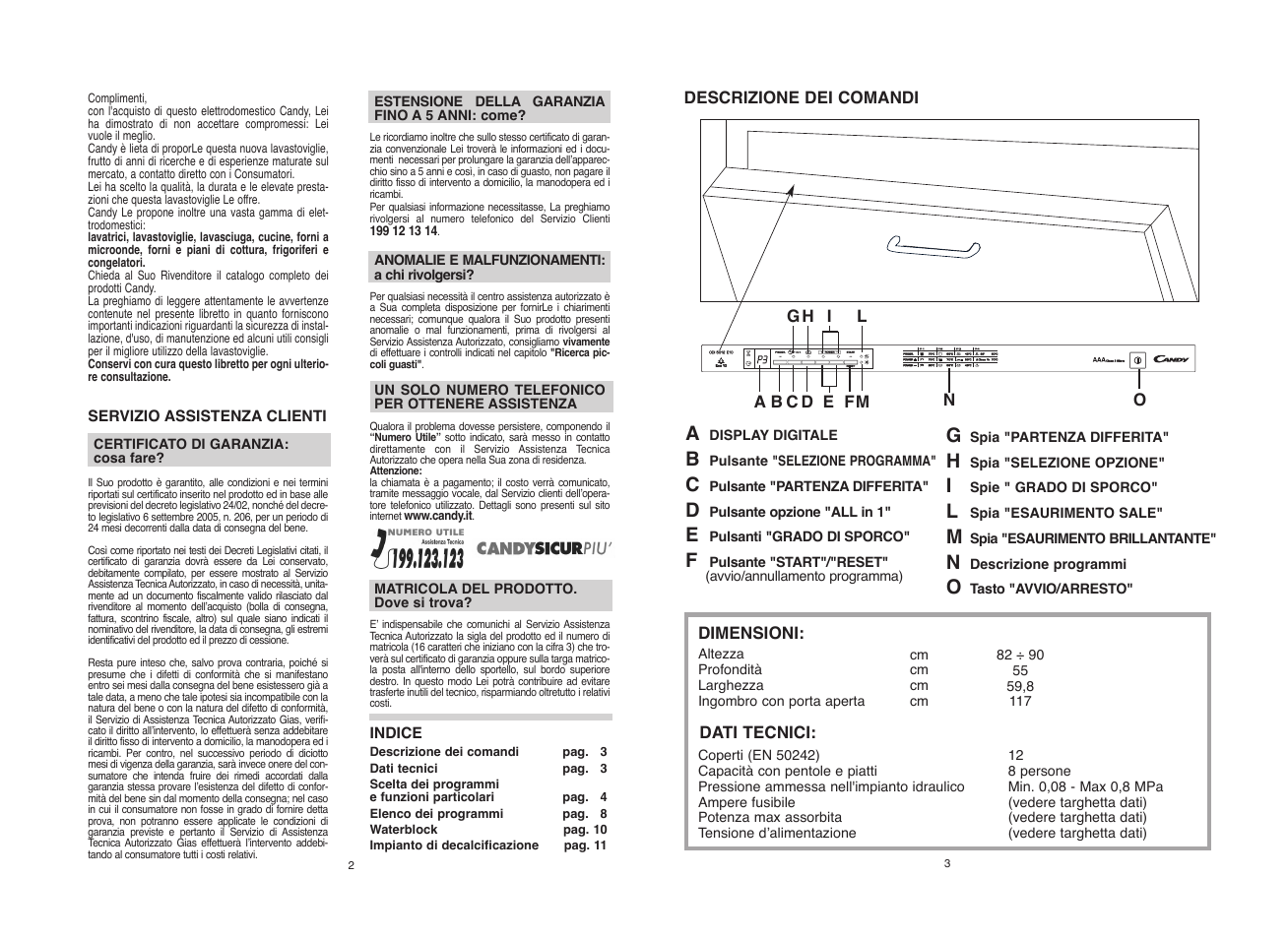 Candy CDI 5012E10__1 User Manual | Page 2 / 57