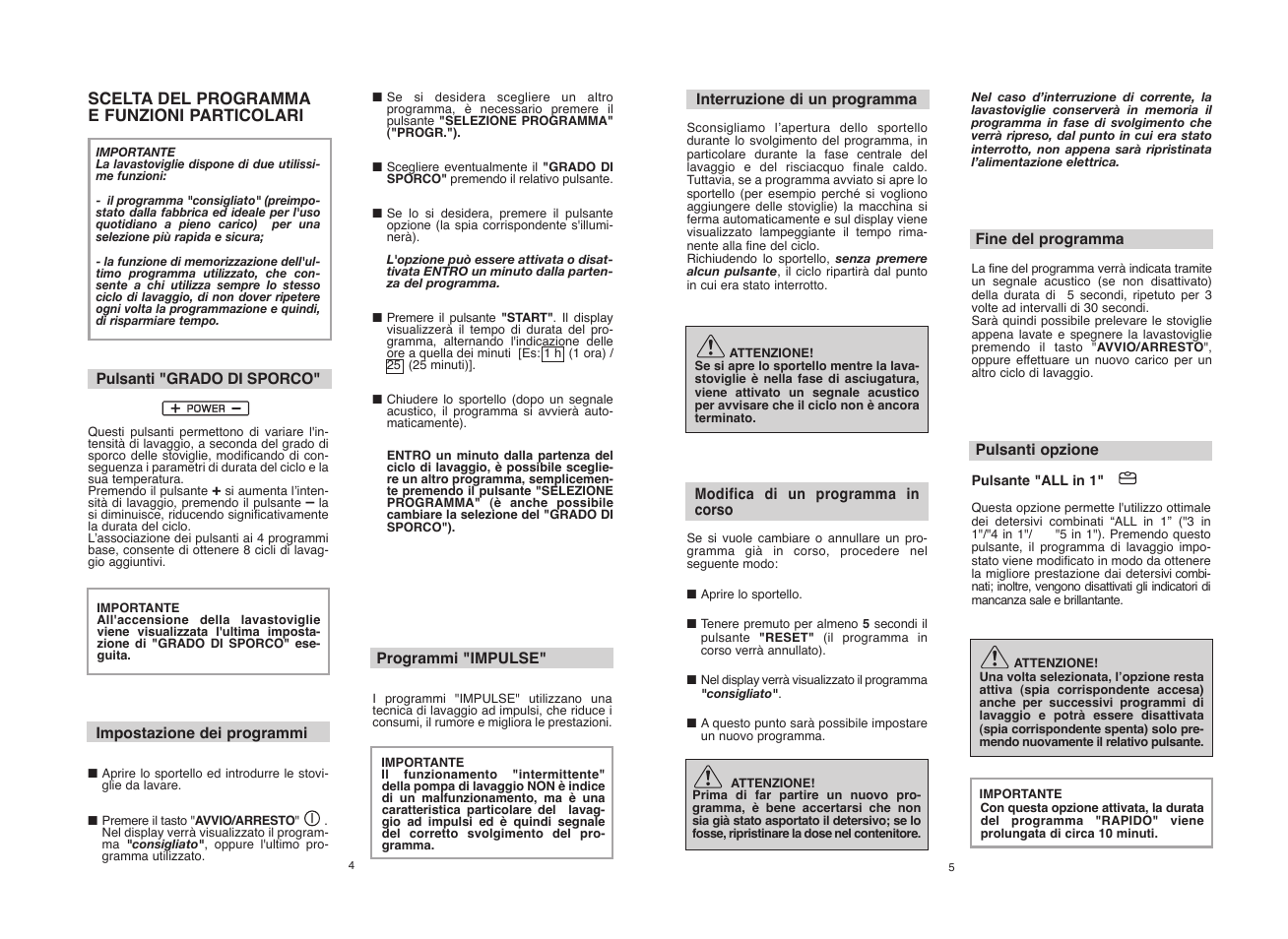 Candy CDI 5012E10__1 User Manual | Page 3 / 57