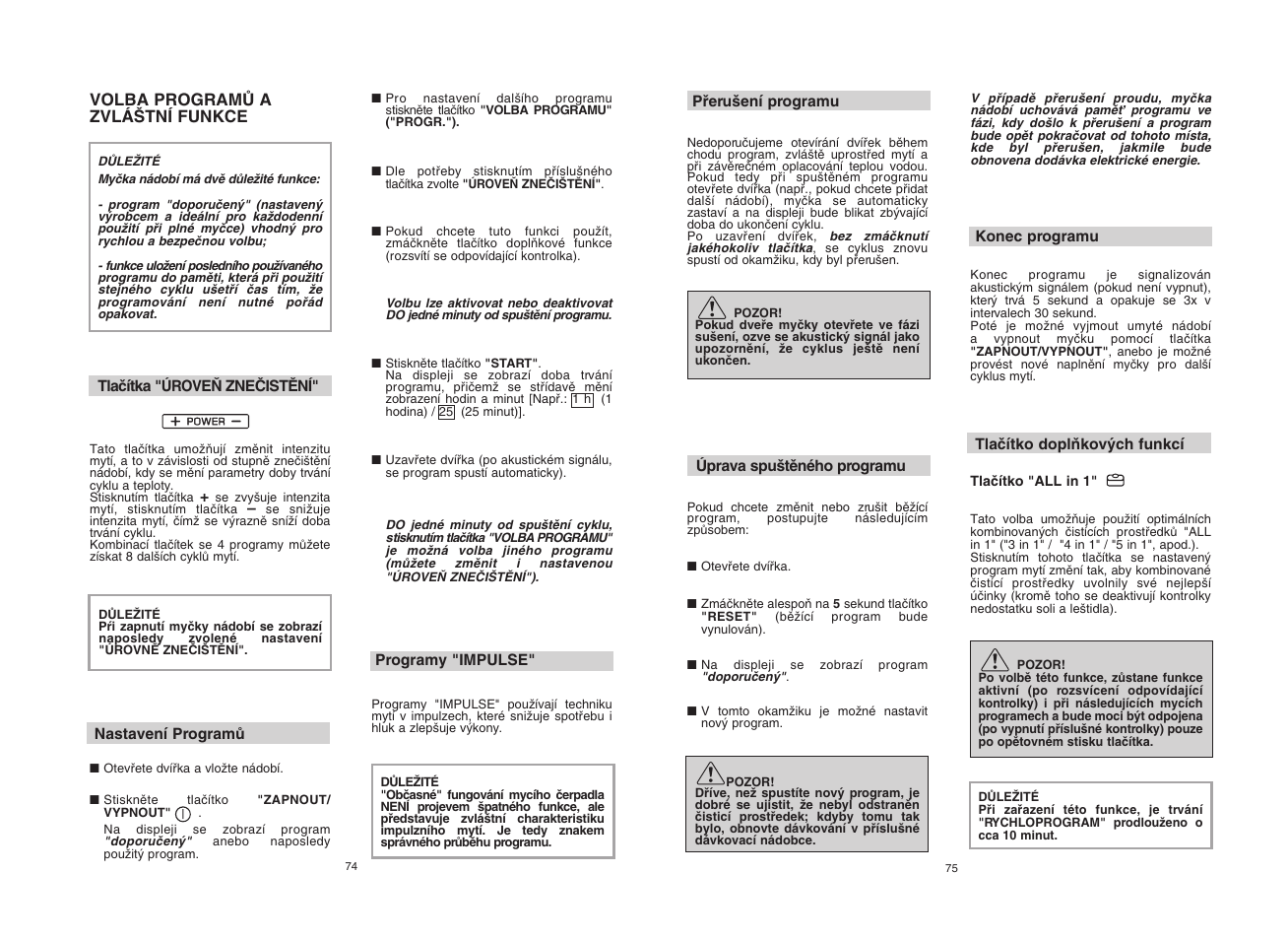Candy CDI 5012E10__1 User Manual | Page 38 / 57