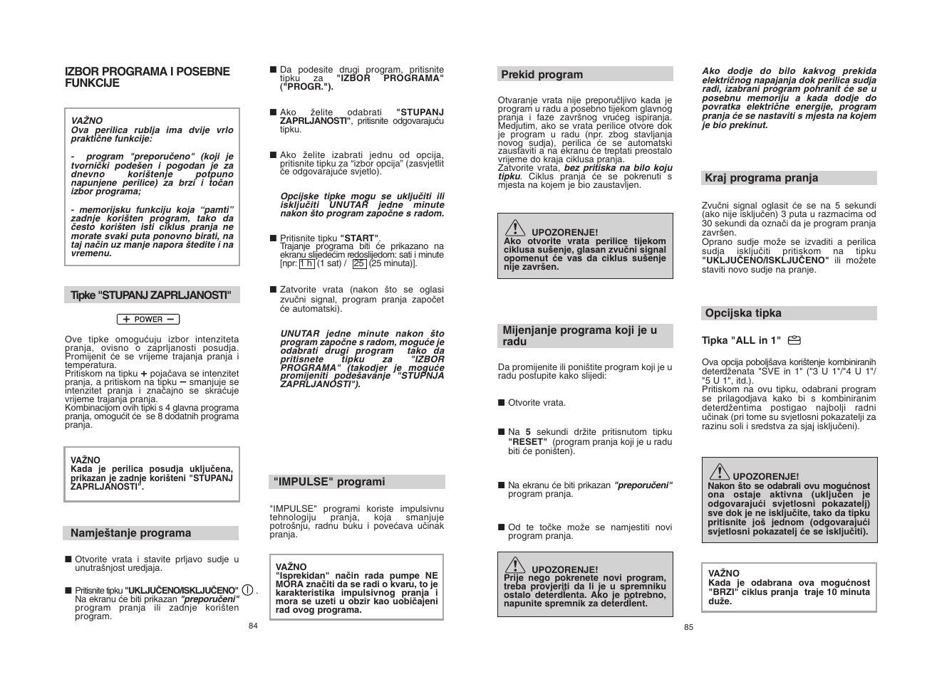 Candy CDI 5012E10__1 User Manual | Page 43 / 57