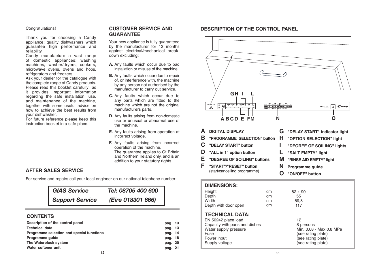 Candy CDI 5012E10__1 User Manual | Page 7 / 57