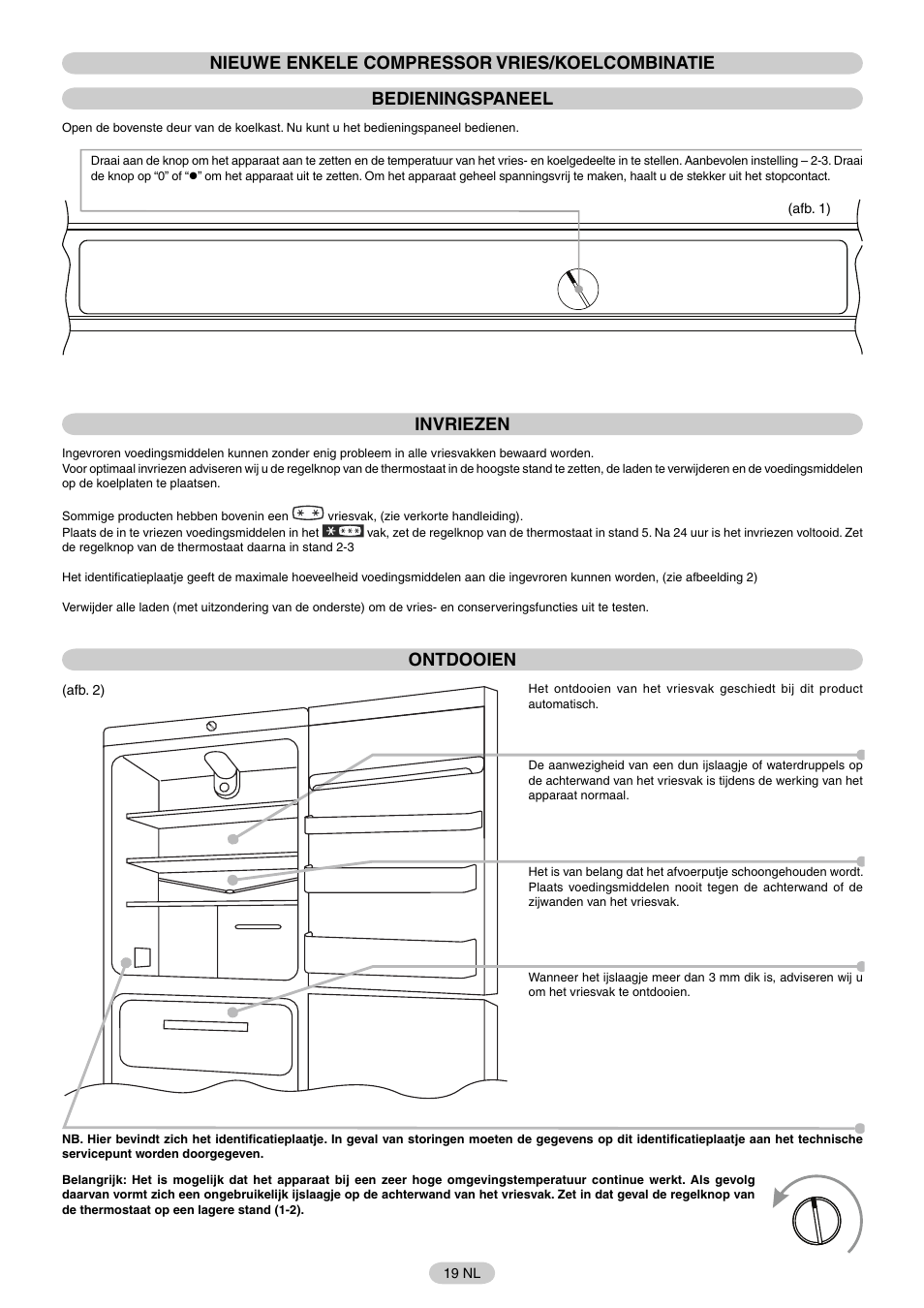 Invriezen, Ontdooien | Candy FR CFM 3660 E User Manual | Page 20 / 32