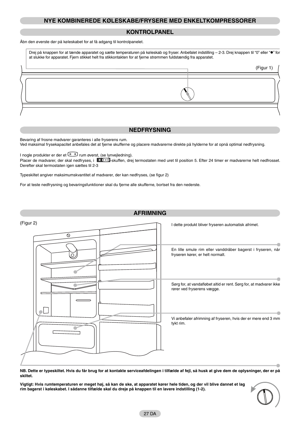 Nedfrysning, Afrimning | Candy FR CFM 3660 E User Manual | Page 28 / 32