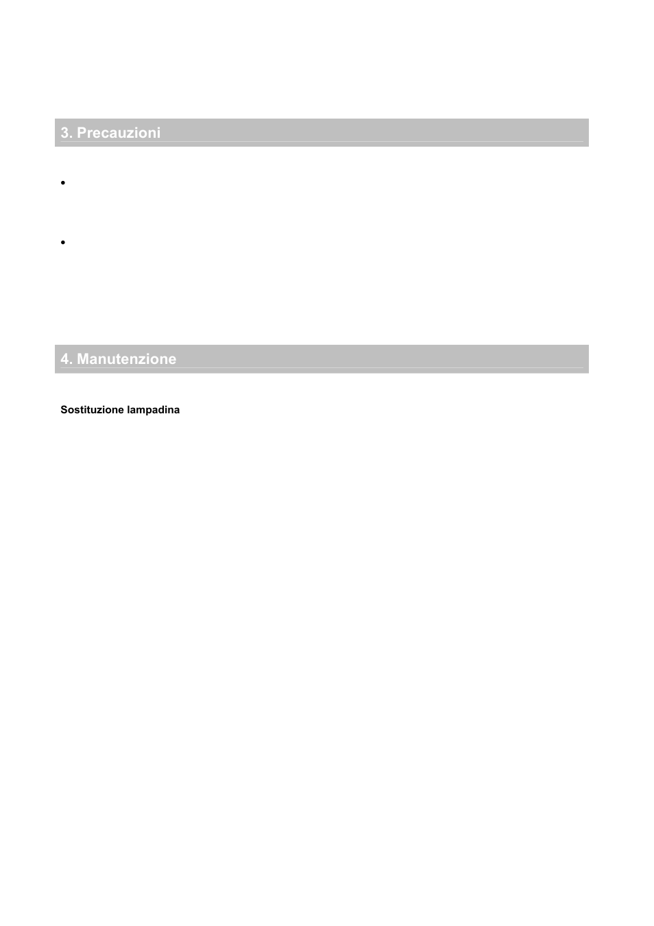 Precauzioni 4. manutenzione | Candy CFLE 5485 S User Manual | Page 13 / 133