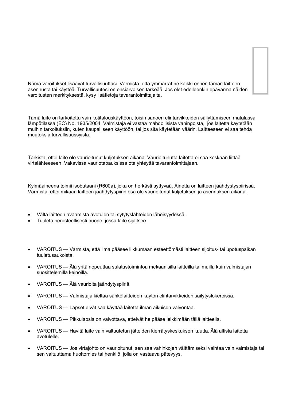 Finni s h | Candy CFLE 5485 S User Manual | Page 56 / 133