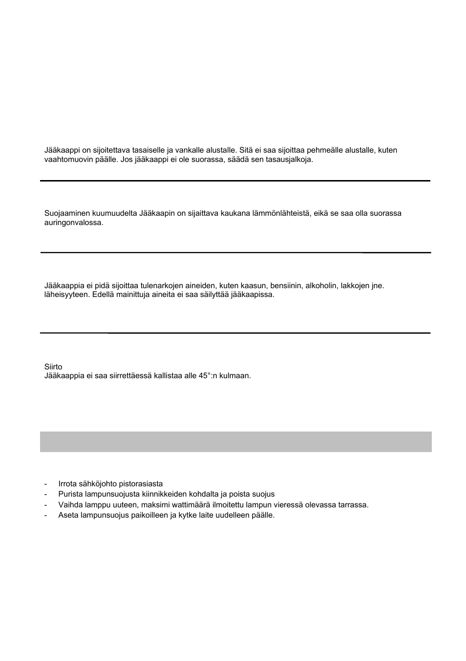 Lampun vaihto | Candy CFLE 5485 S User Manual | Page 59 / 133