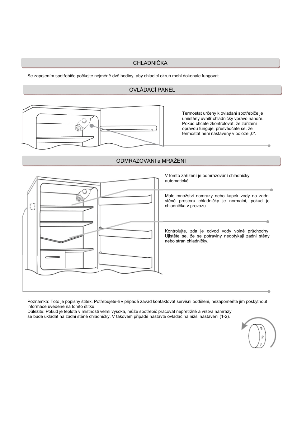 Chladnička ovládací panel odmrazovani a mraženi | Candy CFLE 5485 S User Manual | Page 92 / 133