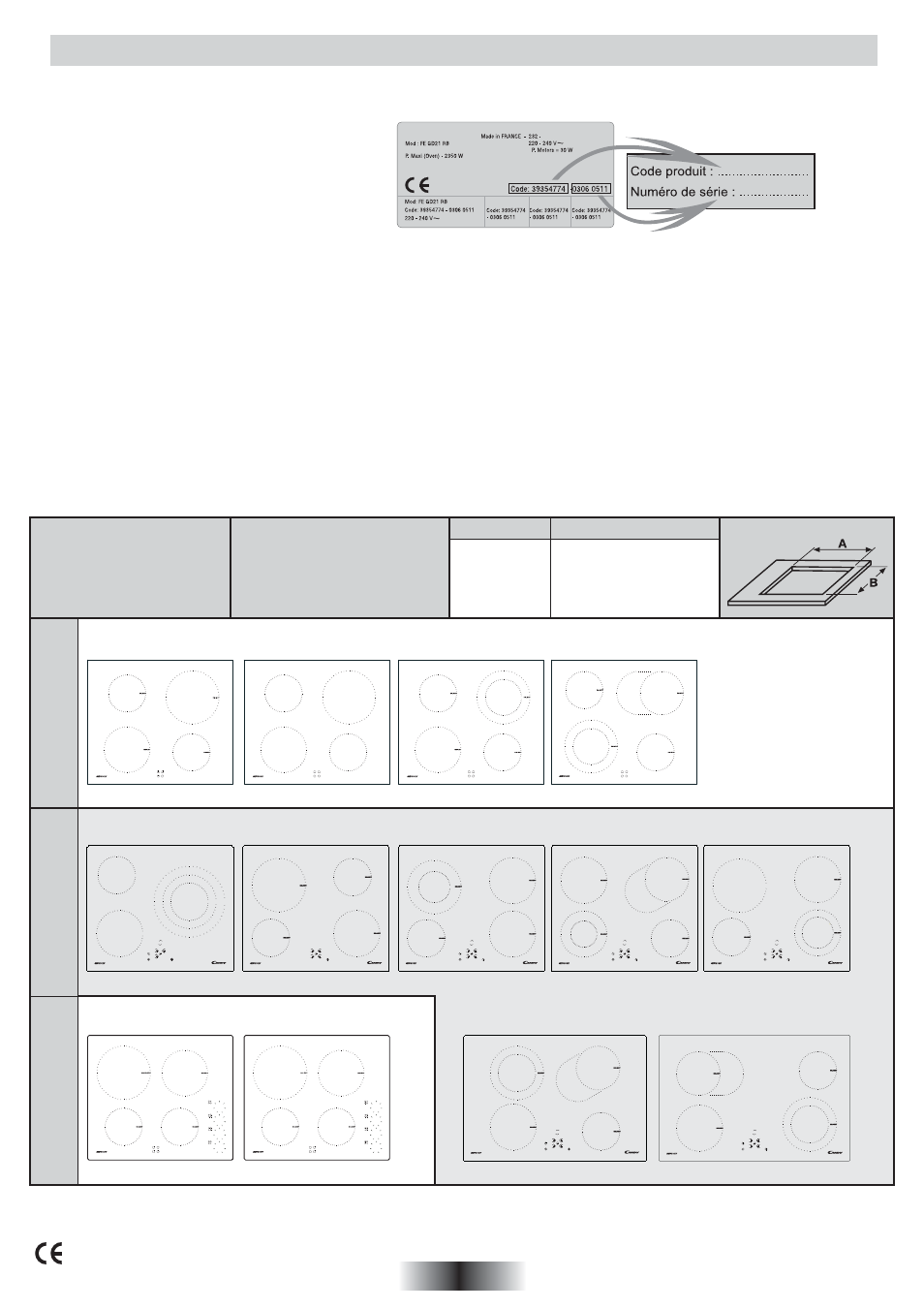 Instructions generales, 1 fr, Pvs pvd pvc pvk | Halolight, Puissance totale 7600 w | Candy PVC 460 C User Manual | Page 2 / 65