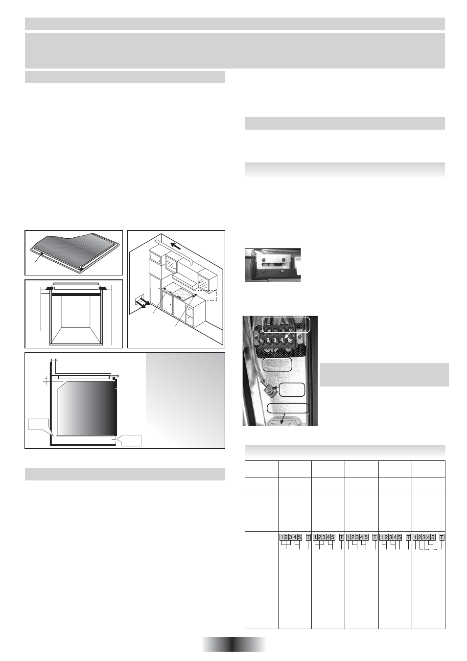 Installation, Built-in, Elanslutning | Pvk-modeller, 37 sv | Candy PVC 460 C User Manual | Page 38 / 65