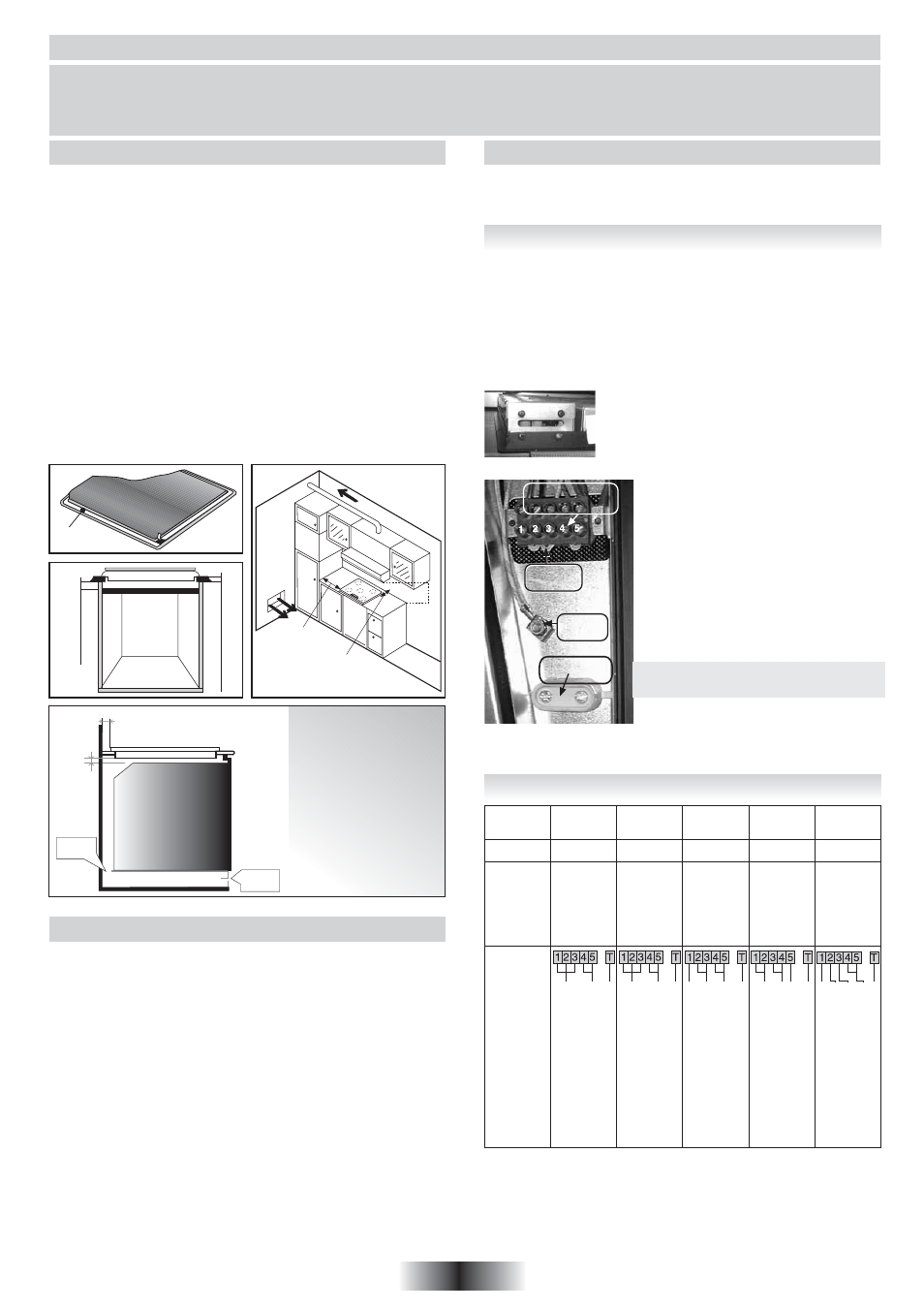 Installering, Innebygd, Elektrisk tilkobling | Pvk-modeller, 51 no | Candy PVC 460 C User Manual | Page 52 / 65