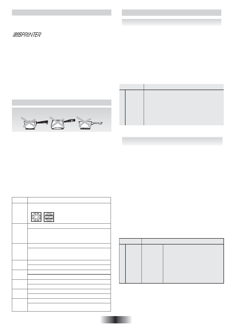 Råd om kokekar, Presentasjon | Candy PVC 460 C User Manual | Page 54 / 65