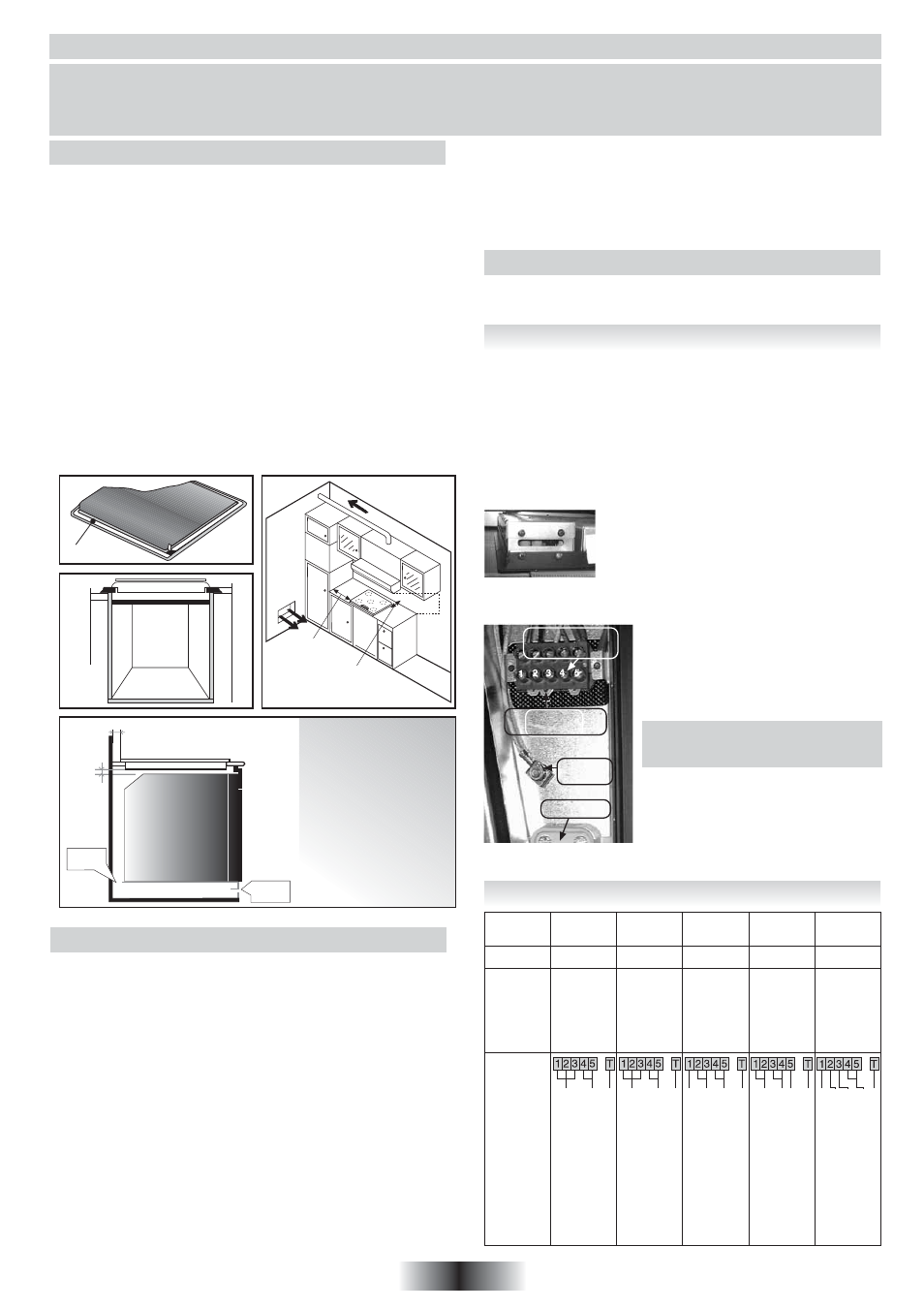 Installation, Pvk-modeller, Indbygning | Eltilslutning, 58 dk | Candy PVC 460 C User Manual | Page 59 / 65