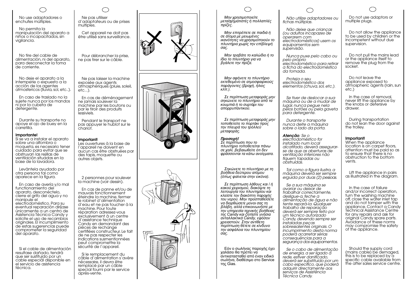 Candy CBL 65.6 SY User Manual | Page 7 / 37