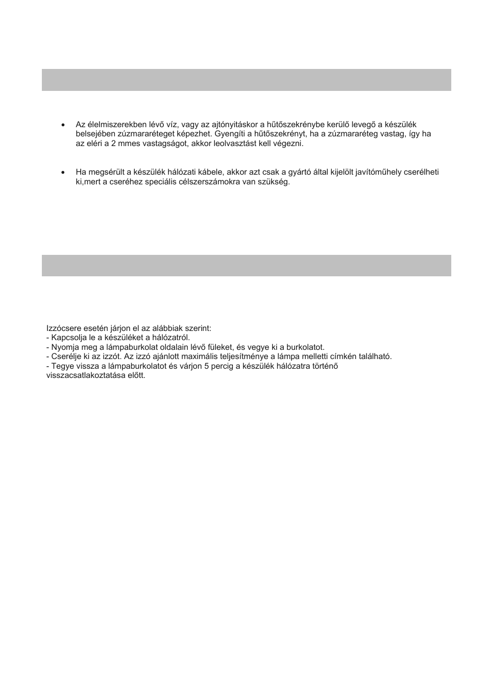 Figyelmeztetések 4. kezeles es karbantartas | Candy CFL 2350 E User Manual | Page 114 / 140