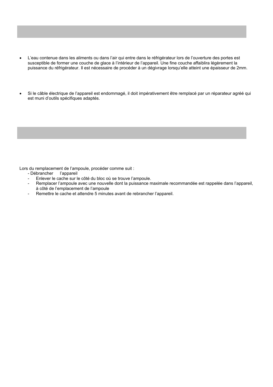 Precautions d’emploi 4. entretien de l’appareil | Candy CFL 2350 E User Manual | Page 13 / 140