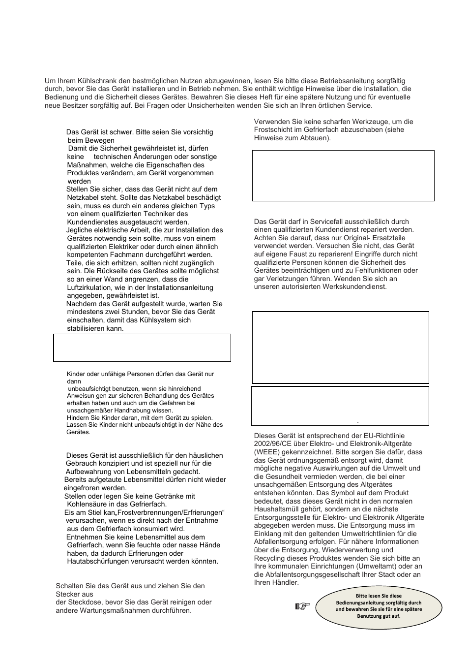 Wichtige sicherheitshinweise | Candy CFL 2350 E User Manual | Page 26 / 140