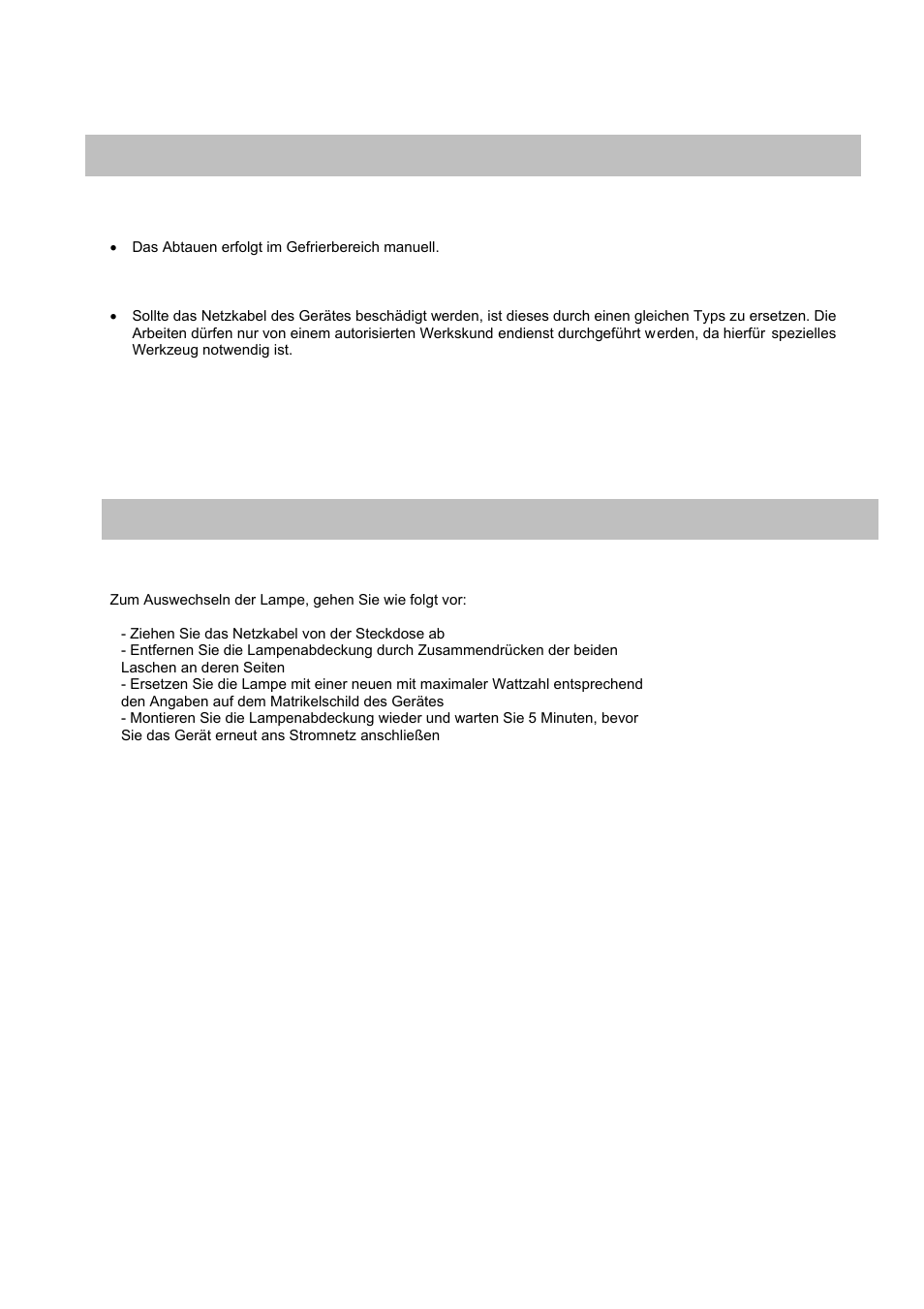 Vorsichtsmaßnahmen 4. wartung und pflege | Candy CFL 2350 E User Manual | Page 29 / 140