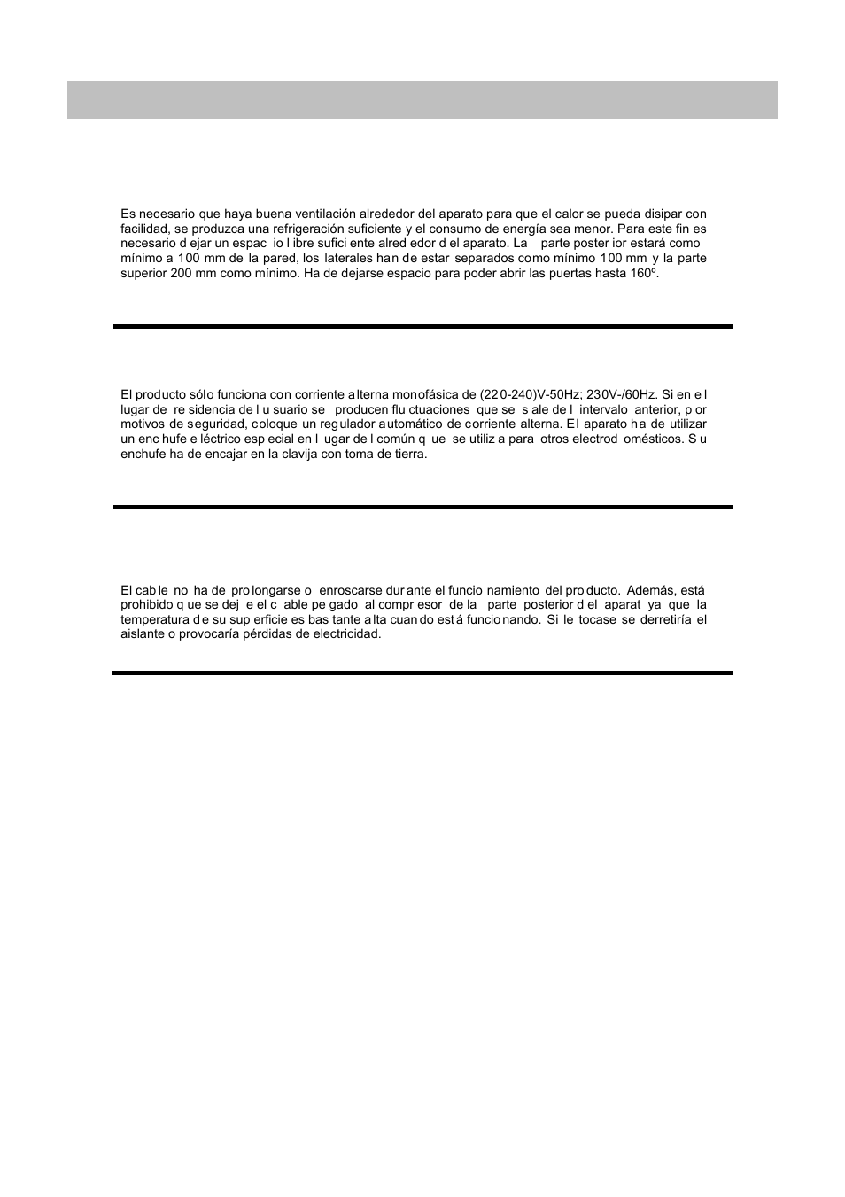 Colocación | Candy CFL 2350 E User Manual | Page 35 / 140