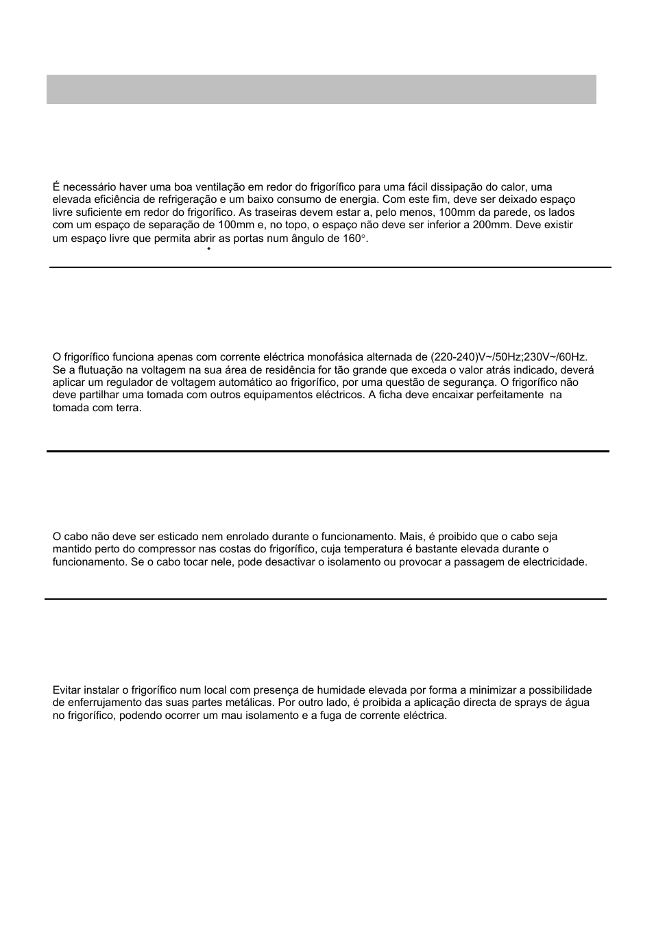 Posicionamento correcto | Candy CFL 2350 E User Manual | Page 42 / 140