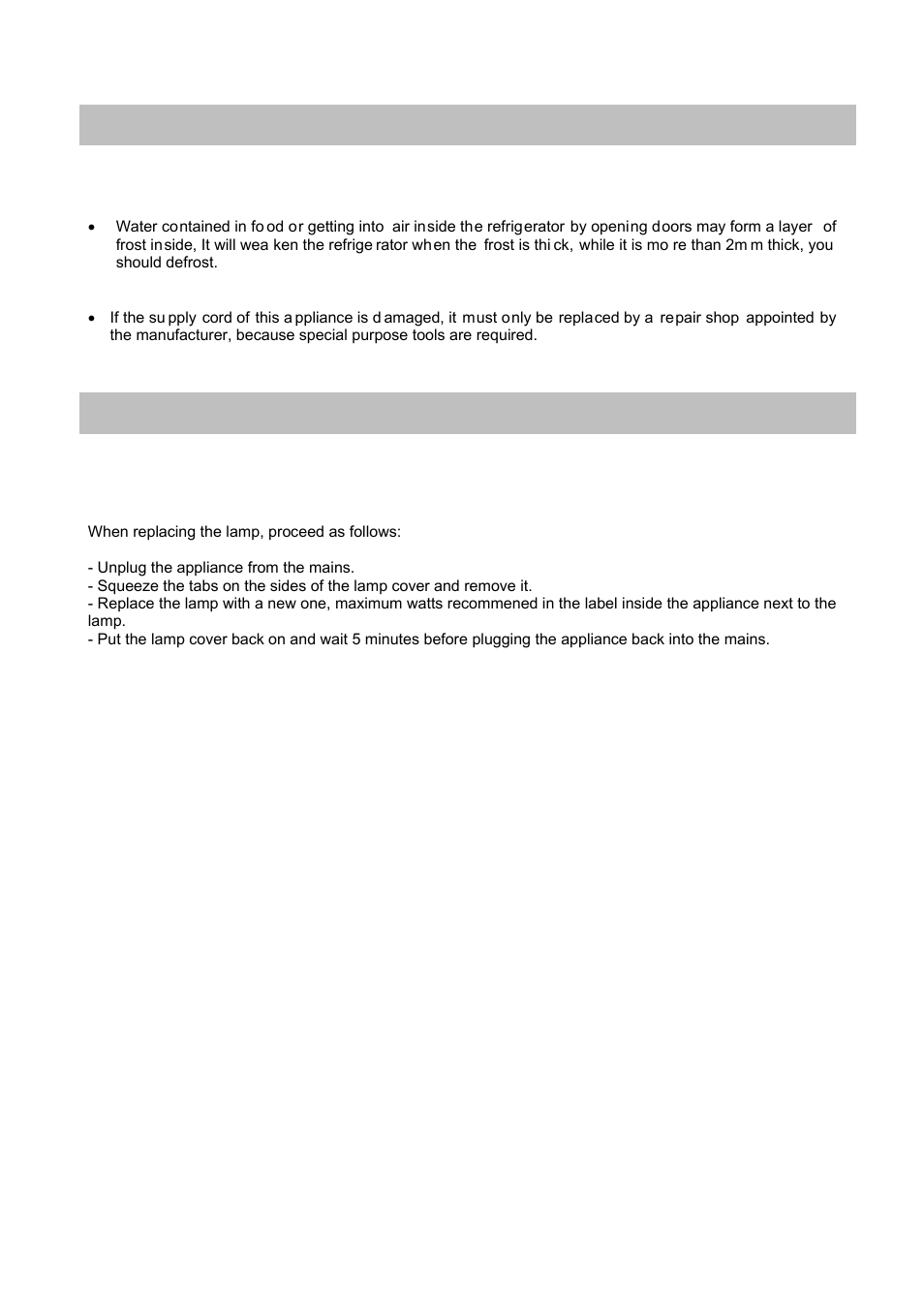 Cautions 4. care and maintenance | Candy CFL 2350 E User Manual | Page 5 / 140