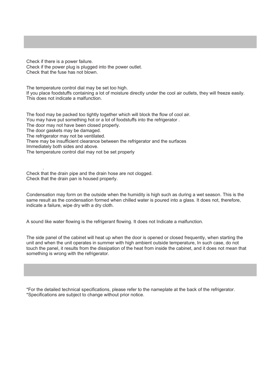 Troubleshooting 6.technical specifications | Candy CFL 2350 E User Manual | Page 6 / 140