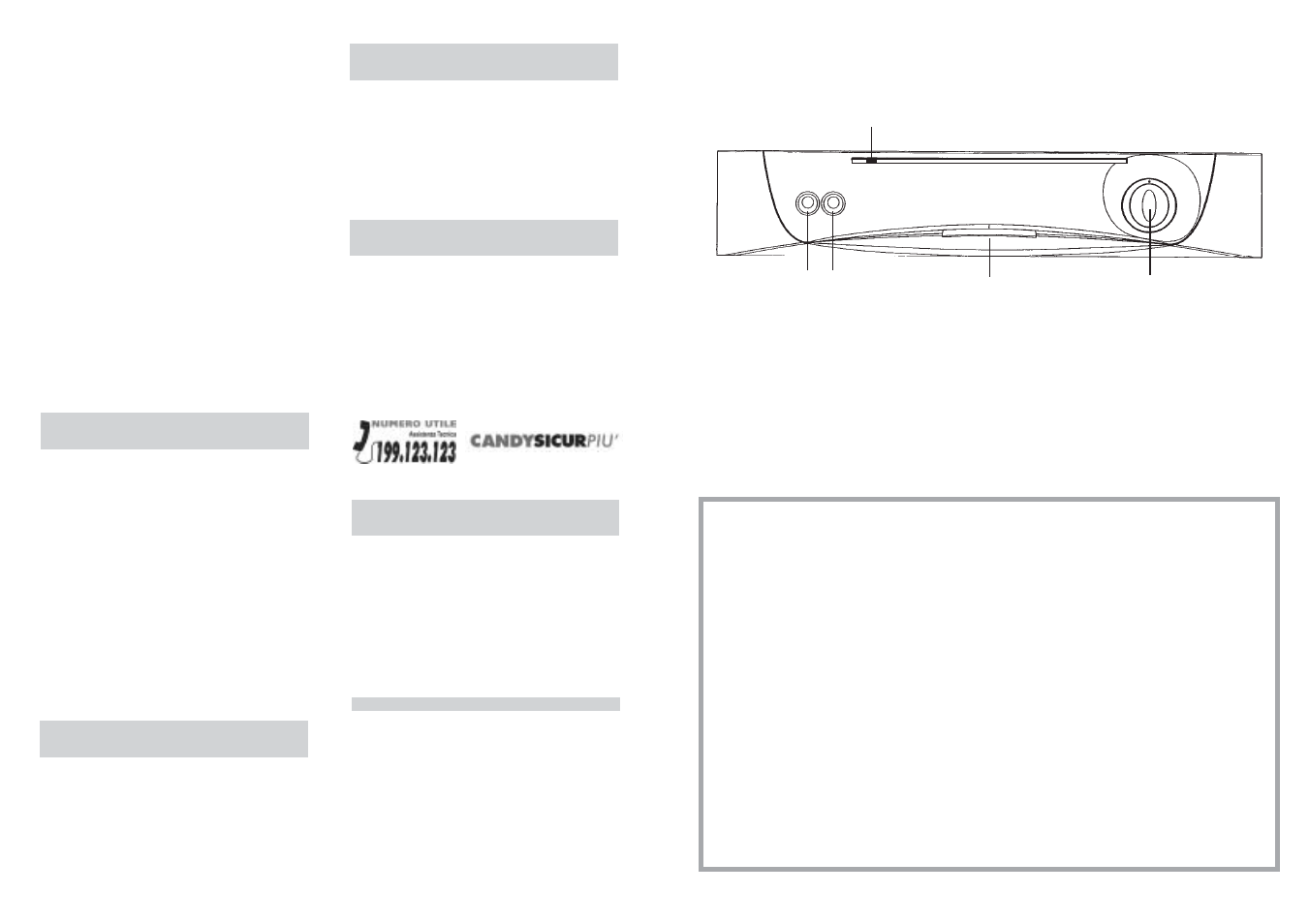 Candy LS CD 132 - 37 S User Manual | Page 2 / 25