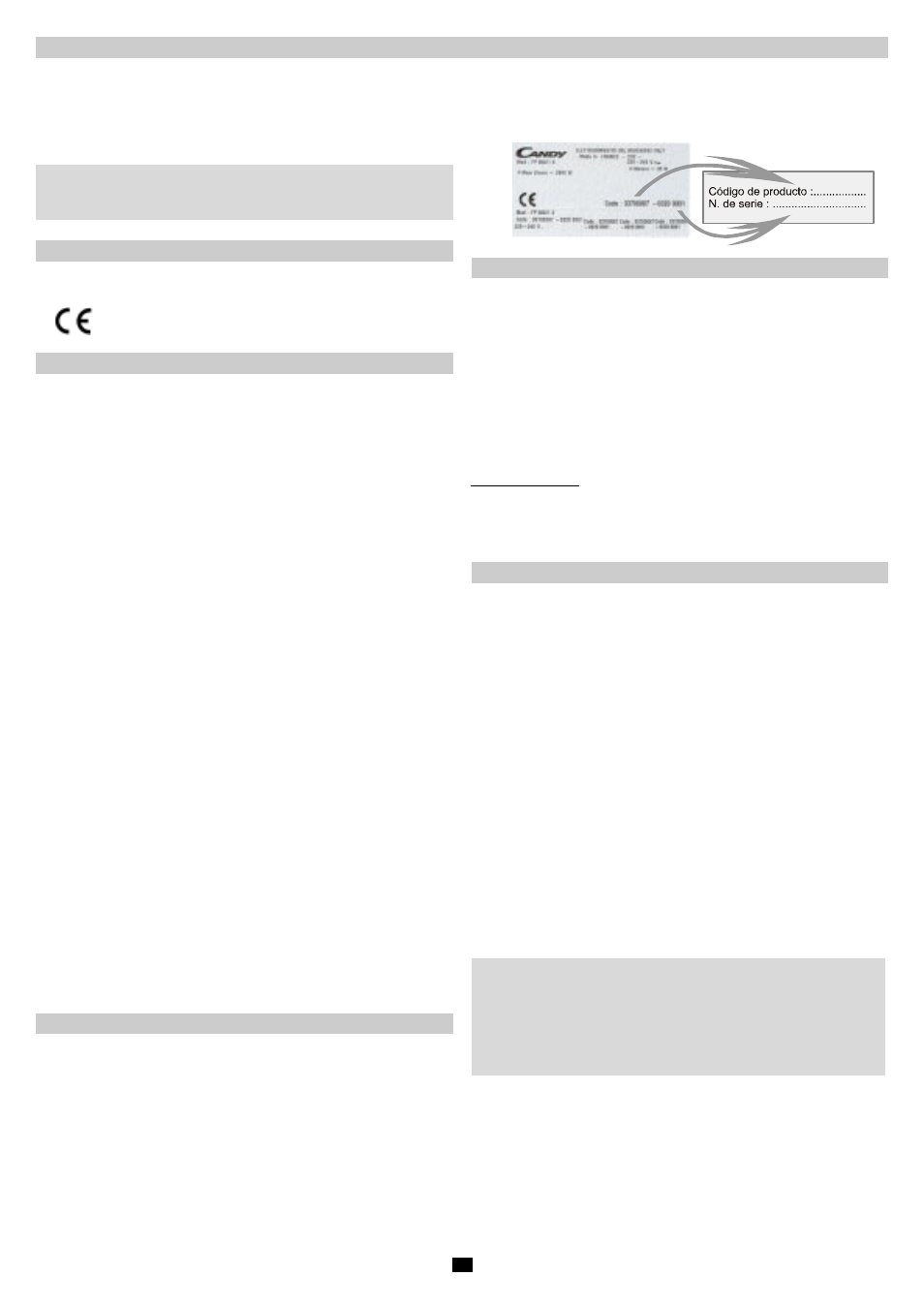 Candy FO 2D 468 X User Manual | Page 18 / 28