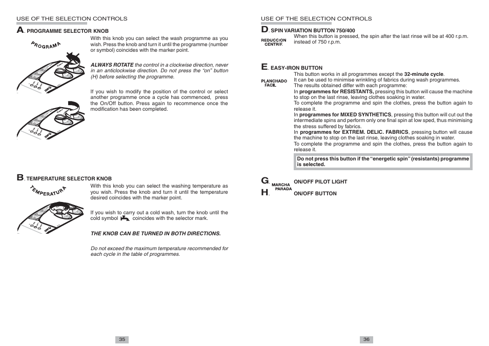 Candy CTT 75 T ES User Manual | Page 5 / 6