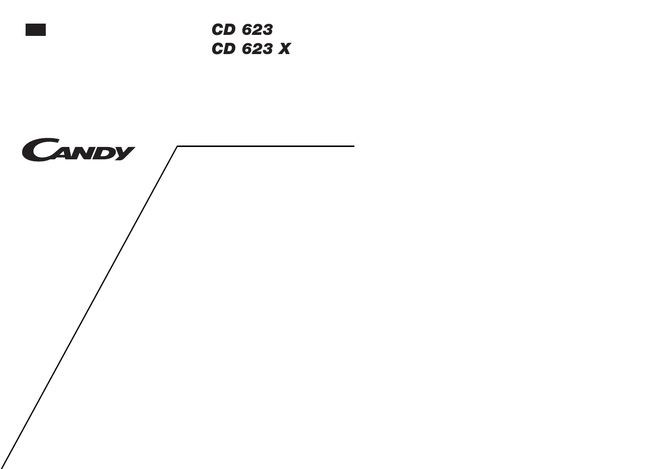 Candy CD 623 X UK User Manual | 17 pages