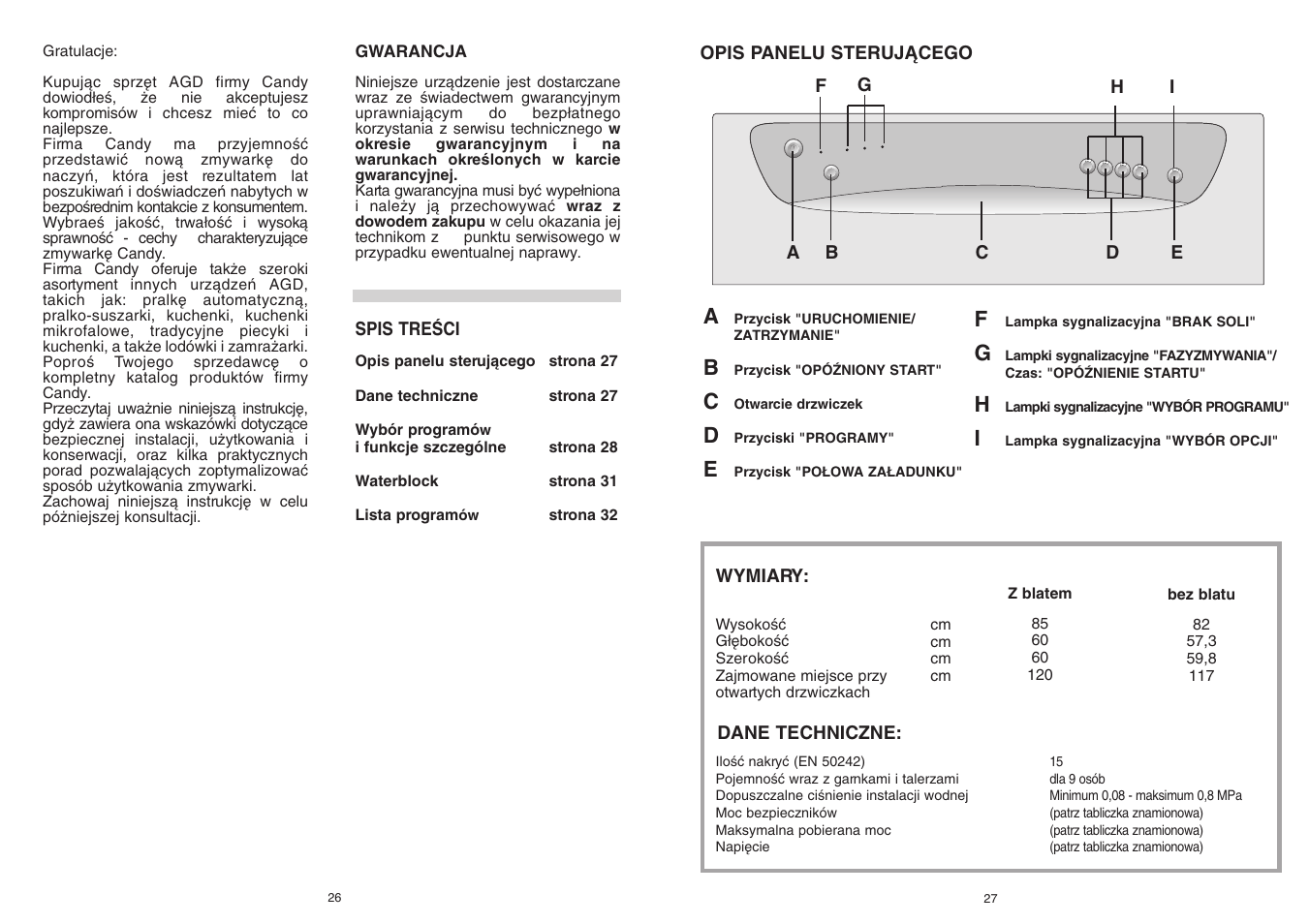 Candy CDF 615 A - 39 S User Manual | Page 14 / 33