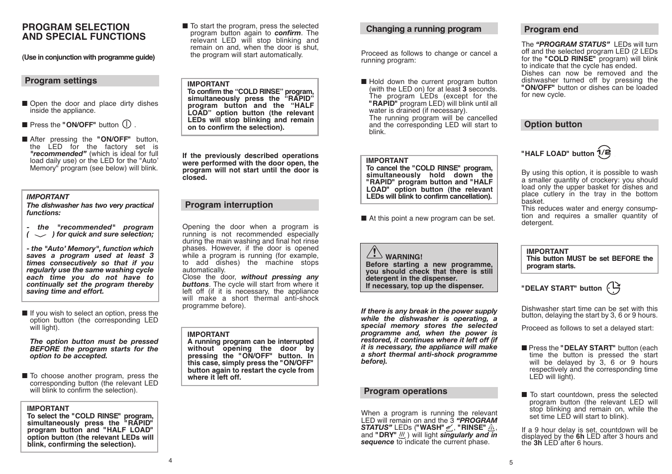 Candy CDF 615 A - 39 S User Manual | Page 3 / 33